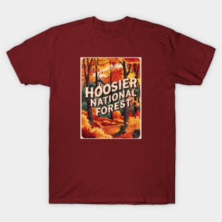 Hoosier National Forest Vintage Travel Poster T-Shirt